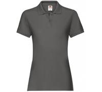 Fruit of the Loom Polo Femme Premium en Coton, Manches Courtes
