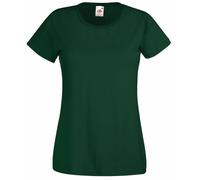 Fruit of the Loom - Polo - Femme Vert Vert bouteille (Bottle Green) Medium