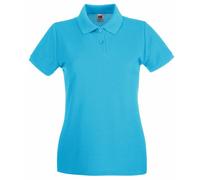 Fruit of the Loom - Polo "Premium" pour femme manches courtes BC1377 (M) (Bleu clair)
