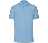 Fruit of the Loom – Polo manches courtes homme – Bleu (Sky Blue) – X-Large