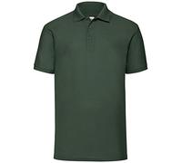 Fruit of the Loom Polo manches courtes homme vert bouteille Taille Medium