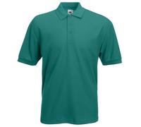 Fruit of the Loom - Polo - Manches Courtes Homme, Green (Emerald), X-Large