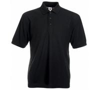 Fruit of the Loom - Polo - Manches Courtes Homme, Noir, XX-Large