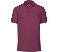 Fruit of the Loom - Polo - Manches Courtes Homme, Rouge (Burgunderrot), XX-Large