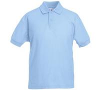 Fruit Of The Loom - Polo manches courtes - Unisexe (7-8 ans) (Bleu ciel) - UTBC389 Bleu Ciel, Bleu ciel G