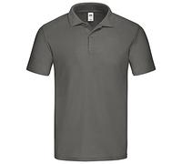 Fruit of the Loom Polo original 63-505-0 Polo en coton pour homme, graphite, XL