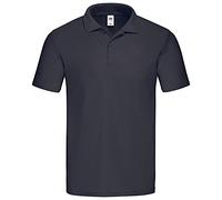 Fruit of the Loom Polo original en coton pour homme 63-505-0, bleu foncé, 3XL