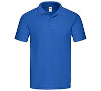 Fruit of the Loom Polo original en coton pour homme 63-505-0, bleu roi, M
