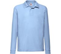 Fruit of the Loom Polo pour enfants, manches longues BC380 (9-11 ans) (Bleu ciel)