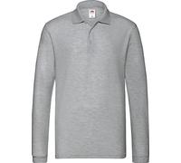 Fruit of the Loom - Polo "Premium" pour homme Manches longues PC5049 (L) (Chiné athlétique)