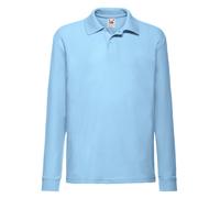 Fruit of the Loom Polo Shirt À Manches Longues En PolyCoton Pour Enfants