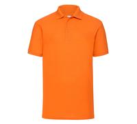 Fruit Of The Loom Polo Shirt Uni 65/35 Polyester Cotton Manches Courtes S-5XL