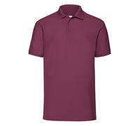 Fruit Of The Loom Polo Shirt Uni 65/35 Polyester Cotton Manches Courtes S-5XL