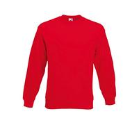 Fruit of the Loom 62-202-0 Sweat-Shirt Homme, Rouge, XL
