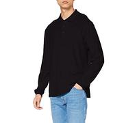 Fruit of the Loom – Polo Prime à manches longues – Noir – Small