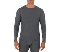 Fruit of the Loom Recycled Waffle Thermal Underwear Crew Top (1 and 2 Packs) Haut de Pijama, Gris chiné, 3X Homme