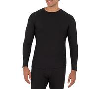 Fruit of the Loom Recycled Waffle Thermal Underwear Crew Top (1 and 2 Packs) Haut de Pijama, Noir, L Homme