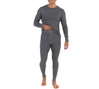 Fruit of the Loom Recycled Waffle Thermal Underwear Set (Top and Bottom) Ensemble de Pijama, Gris chiné, XL Homme
