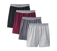 Fruit of the Loom sous-vêtements en Coton sans étiquette de qualité supérieure (Regular & Big Man) Caleçon Boxeur, Coloris Assortis, XL (Lot de 4) Homme
