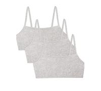 Fruit of the Loom Soutien-Gorge de Sport Bretelles Spaghetti en Coton pour Femme, Gris, 90
