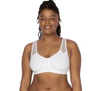 Fruit of the Loom Soutien-Gorge de Sport Confortable à Fermeture Frontale avec Bretelles en Maille pour Femme, Blanc, 50