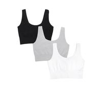 Fruit of the Loom Soutien-gorge de sport long extensible 360 pour femme, confortable, sans fil, couverture complte sans couture pour une form