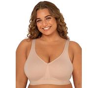 Fruit of The Loom Soutien-Gorge sans Fil en Coton pour Femme avec Couverture complète, Sable, 100F