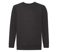Fruit of the Loom SS027B Sweat-shirt pour garçon, Noir , 9-11 ans