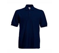 Fruit Of The Loom SS033M Polo, Bleu (Deep Navy), Large Homme