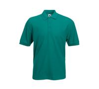 Fruit of the Loom SS033M, Polo Homme, Vert-Green (Emerald), X-Large