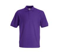 Fruit of the Loom SS033M, Polo Homme, Violet-Violet, Grand