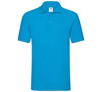 Fruit of the Loom SS035M, Polo T-shirt - Homme - Bleu (azur) - Large