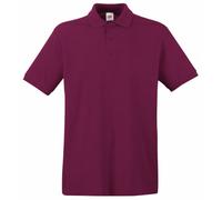 Fruit of the Loom SS035M, Polo T-shirt - Homme - Rouge (Bordeaux) - Small