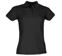 Fruit of the Loom - SS092M - Polo - Femme - Noir - Noir (Taille fabricant: M)