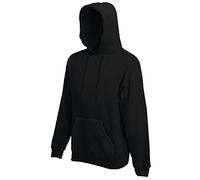 Fruit of the Loom Ss106m, Sweat-Shirt à Capuche Homme, Noir, Large (taille Fabricant: Large)