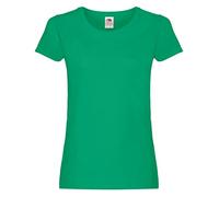 Fruit of the Loom - Ss129m - T-Shirt - - - - - Femme - Green (Kelly) - XS (Taille fabricant: 8)