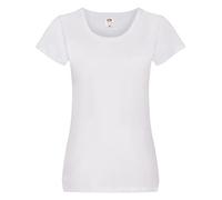 Fruit of the Loom - Ss129m - T-Shirt - - - - Manches Courtes - Femme - Blanc - Blanc - M (Taille fabricant: 12)