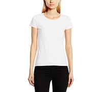 Fruit of the Loom - Ss129m - T-Shirt - - - - Manches Courtes - Femme - Blanc - Blanc - S (Taille fabricant: 10)