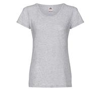 Fruit of the Loom - Ss129m - T-Shirt - - - - Manches Courtes - Femme - Grey (Heather) - M (Taille fabricant: 12)