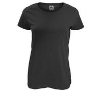 Fruit of the Loom - Ss129m - T-Shirt - - - - Manches Courtes - Femme - Noir - Noir - M (Taille fabricant: 12)