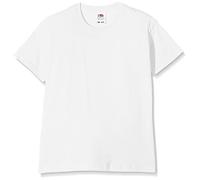 Fruit of the Loom SS132B - T-Shirt - Fille - Blanc - 140 Cm, 9-11 Ans