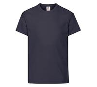 Fruit of the Loom SS132B - T-Shirt - Fille - Bleu (Bleu Marine Intense) - 128 Cm, 7-8 Ans