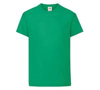 Fruit of the Loom SS132B - T-Shirt - Fille - Vert Kelly - 128 Cm, 7-8 Ans