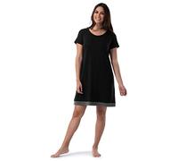 Fruit of the Loom Super Soft and Breathable Sleep Shirt Chemise de Nuit, Noir, M Femme