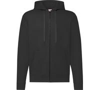 Fruit of the Loom - Sweat à capuche "Classic", Avec fermeture éclair pour homme PC4559 (XL) (Noir)
