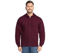 Fruit of the Loom Sweats, Sweats à Capuche et Pantalons de survêtement en Polaire Eversoft pour Homme, Fermeture éclair intégrale Marron, M