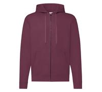 Fruit of the Loom Sweat à Capuche Zippé Noir Sans Logo
