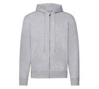 Fruit of the Loom Sweat à Capuche Zippé Noir Sans Logo
