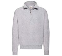 Fruit of the Loom Sweat classique à col zippé, gris, XXL