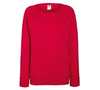 Fruit of the Loom - Sweat Léger - Femme (S) (Rouge), Rouge, S